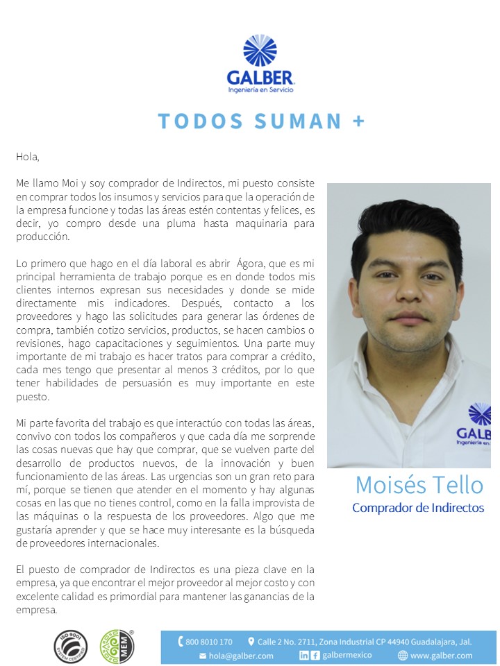 Todos Suman: Moisés Tello